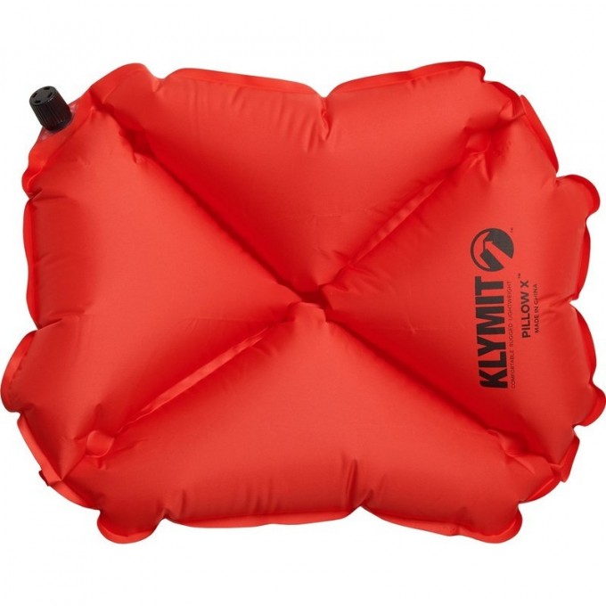 Надувная подушка KLYMIT PILLOW X RED Красная 12PXRd01C Надувная подушка KLYMIT PILLOW X RED Красная 12PXRd01C